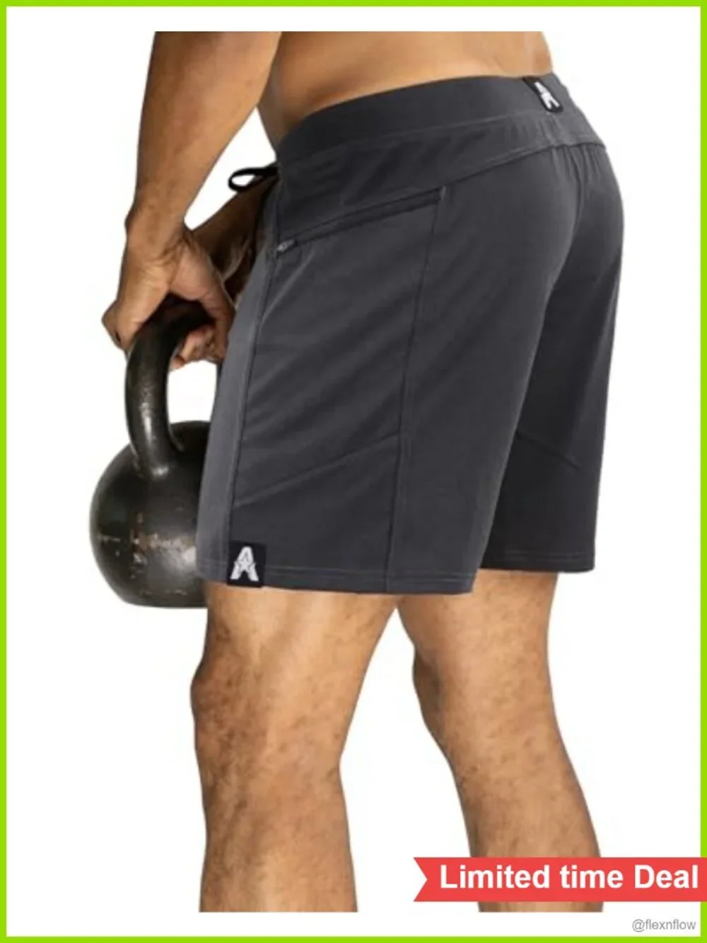 Men's Hyperflex Workout Shorts Gym Training with Pockets Athletic Running 7 inch